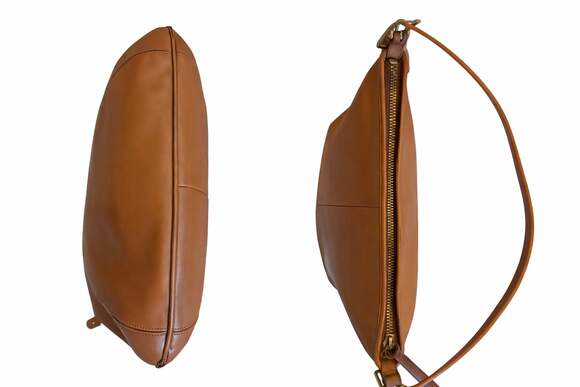 Vintage Coach 9210 Brown Glove Tanned Leather Hobo Shoulder Bag Made in USA - Picture 3 of 5